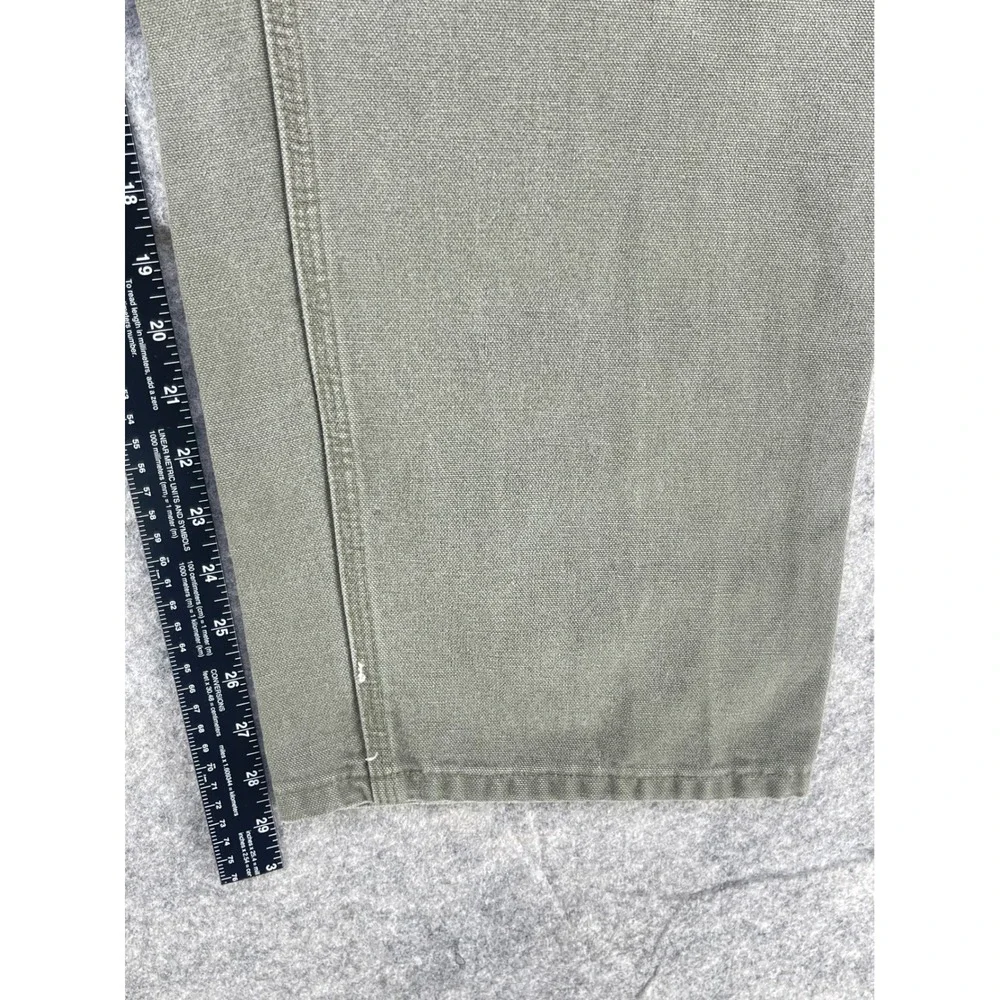 Carhartt B11 MOS Dungaree Men 38x30 Moss Green Wash Duck Work Pants (Fits 36x30)